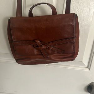 Brown fossil crossbody
